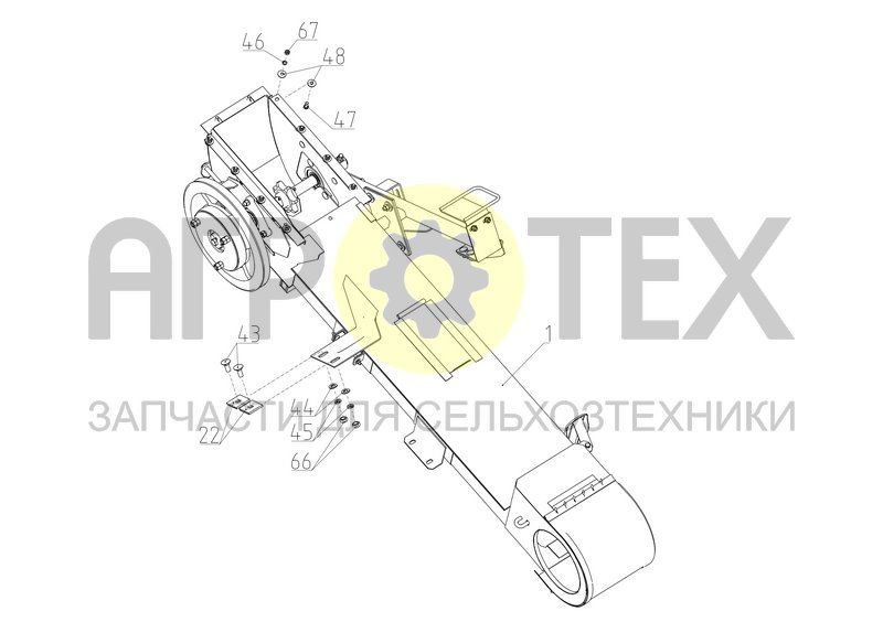 Элеватор колосовой (VECTOR-410.50.02.000Ф) (№1 на схеме)